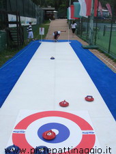 pista da short curling al fondo