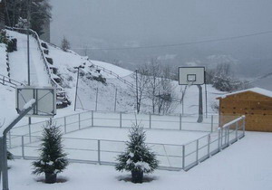 una pista installata a Oulx 